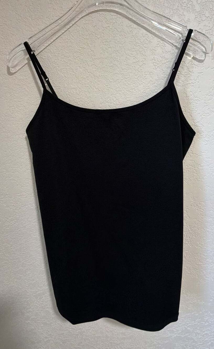 Banana Republic Cami Tank Top Size M Black Adjustable Straps
